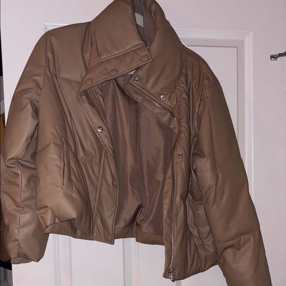 PROLOGUE for Target faux leather puffer jacket, size M